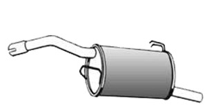 Bakre Ljuddämpare in the group Exhaust parts / End Pipe at  Professional Parts Sweden AB (37118671)