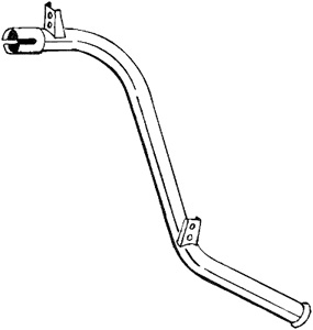 Avgasr�r in the group Exhaust parts / Exhaust muffler & kits at  Professional Parts Sweden AB (438-369)