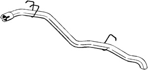 Avgasr�r in the group Exhaust parts / Exhaust muffler & kits at  Professional Parts Sweden AB (440-101)