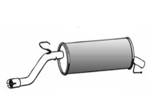 Bakre Ljuddämpare in the group Exhaust parts / End Pipe at  Professional Parts Sweden AB (50248671)