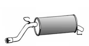 Bakre Ljudd�mpare in the group Exhaust parts / End Pipe at  Professional Parts Sweden AB (50248675)
