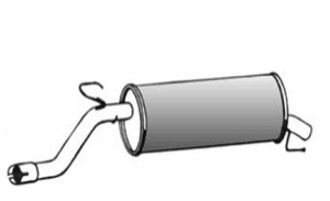 Bakre Ljuddämpare in the group Exhaust parts / End Pipe at  Professional Parts Sweden AB (50258671)