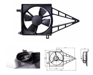 Flakt kylare diameter (mm): 280 in the group Cooling / ventilation / Radiator fan at  Professional Parts Sweden AB (50502603)