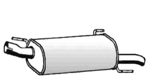 Bakre Ljuddämpare in the group Exhaust parts / End Pipe at  Professional Parts Sweden AB (50518671)