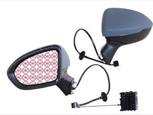 Utv.Spegel 4-Drs Hger in the group Body parts / Mirror / Outside Mirror at  Professional Parts Sweden AB (50541042)