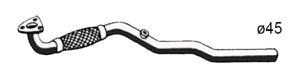 Avgasrör in the group Exhaust parts / Exhaust muffler & kits at  Professional Parts Sweden AB (50638651)