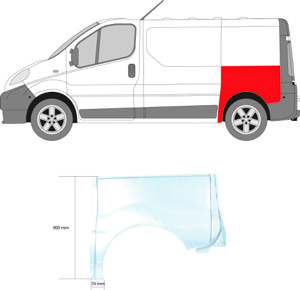 Sdov�gg V�nster Bak Hjulhuskant in the group Body parts / Body Panel / Body Panel, Sidewall at  Professional Parts Sweden AB (5089531)