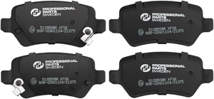 Brake pads rear in the group Brake system / Brake pads at  Professional Parts Sweden AB (51285086)