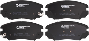 Brake pads front 16'' in the group Brake system / Brake pads at  Professional Parts Sweden AB (51347750)