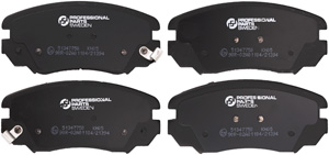 Brake pads front 16'' i gruppen Bromssystem / Bromsbelgg hos  Professional Parts Sweden AB (51347750)