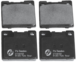 Brake pads rear in the group Brake system / Brake pads at  Professional Parts Sweden AB (51430164)