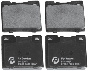 Brake pads rear in the group Brake system / Brake pads at Professional Parts Sweden AB (51430164)
