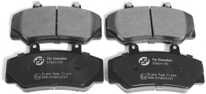 Brake pads front i gruppen Bromssystem / Bromsbelgg hos  Professional Parts Sweden AB (51431179)