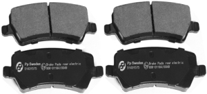Brake pads rear electric in the group Brake system / Brake pads at Professional Parts Sweden AB (51431575)
