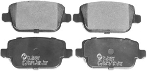 Brake pads rear in the group Brake system / Brake pads at  Professional Parts Sweden AB (51434553)