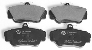 Brake pads front i gruppen Bromssystem / Bromsbelgg hos  Professional Parts Sweden AB (51434787)