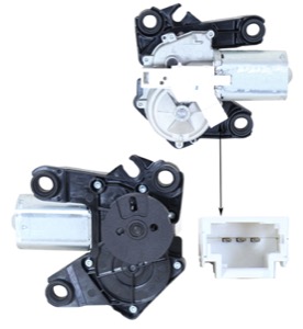 Vindrutetorkarmotor Bak i gruppen Torkarutrustning / Torkarmotor hos  Professional Parts Sweden AB (55087170)