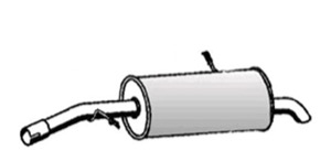 Bakre Ljuddämpare in the group Exhaust parts / End Pipe at  Professional Parts Sweden AB (55098671)