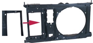 Frontplat for fordon med ac plast in the group  at  Professional Parts Sweden AB (5514202)