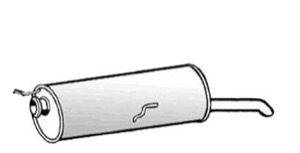 Bakre Ljudd�mpare in the group Exhaust parts / End Pipe at  Professional Parts Sweden AB (55148671)