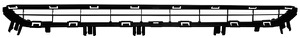 Ventilationsgaller St�tf�ngare Fram in the group Body parts / Body Parts / Radiator Grille / Radiator Grille at  Professional Parts Sweden AB (5545910A1)