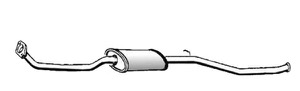 Mittenljuddämpare in the group Exhaust parts / Exhaust muffler & kits at  Professional Parts Sweden AB (55608655)