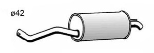 Bakre Ljuddämpare in the group Exhaust parts / End Pipe at  Professional Parts Sweden AB (60068671)