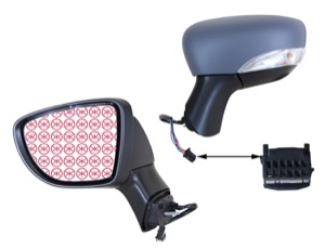 Utv.Spegel Hger in the group Body parts / Mirror / Outside Mirror at  Professional Parts Sweden AB (60141044)