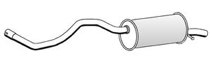 Bakre Ljuddämpare in the group Exhaust parts / End Pipe at  Professional Parts Sweden AB (60148671)
