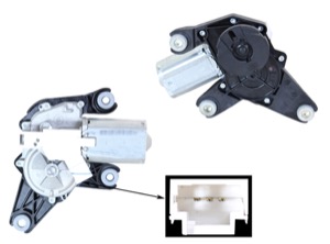 Vindrutetorkarmotor bak in the group Wiper equipment / Wiper motor at Professional Parts Sweden AB (60557170)