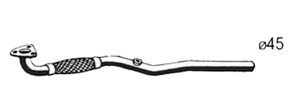 Avgasrör in the group Exhaust parts / Exhaust muffler & kits at  Professional Parts Sweden AB (66098652)