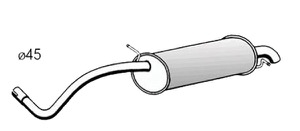 Bakre Ljuddämpare in the group Exhaust parts / End Pipe at  Professional Parts Sweden AB (66218671)