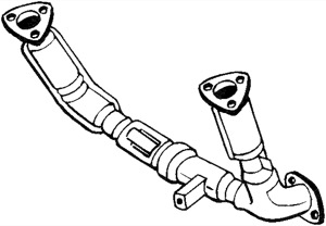 Avgasr�r in the group Exhaust parts / Exhaust muffler & kits at  Professional Parts Sweden AB (750-037)