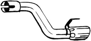 Avgasr�r in the group Exhaust parts / Exhaust muffler & kits at  Professional Parts Sweden AB (750-245)