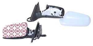 Utv.Spegel M/Grundlack in the group Body parts / Mirror / Outside Mirror at  Professional Parts Sweden AB (75251041)