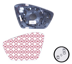 Spegelglas Yttre Spegel V�nster in the group Body parts / Mirror / Mirror Glass, Outside Mirror at  Professional Parts Sweden AB (75271065A1)