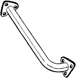 Avgasr�r in the group Exhaust parts / Exhaust muffler & kits at  Professional Parts Sweden AB (753-445)