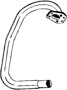 Avgasr�r in the group Exhaust parts / Exhaust muffler & kits at  Professional Parts Sweden AB (785-497)