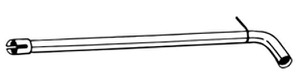 Avgasr�r Mitt in the group Exhaust parts / Exhaust muffler & kits at  Professional Parts Sweden AB (800-263)