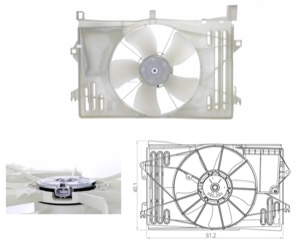 Flakt kylare in the group Cooling / ventilation / Radiator fan at  Professional Parts Sweden AB (81162601)