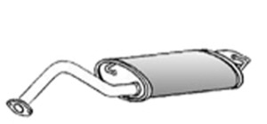 Bakre Ljuddämpare in the group Exhaust parts / End Pipe at  Professional Parts Sweden AB (81168671)