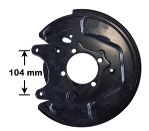 Bromssk�ld Bakaxel V�nster in the group Brake system / Brake dust shield at  Professional Parts Sweden AB (8116875)