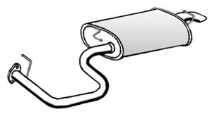 Bakre Ljuddämpare in the group Exhaust parts / End Pipe at  Professional Parts Sweden AB (81618671)