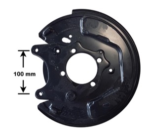 Bromssk�ld Bakaxel V�nster in the group Brake system / Brake dust shield at  Professional Parts Sweden AB (8169877)