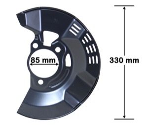 Bromssk�ld framaxel v�nster in the group  at  Professional Parts Sweden AB (8177375)