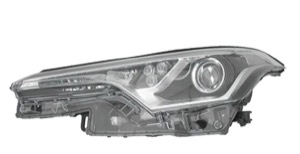 Huvudstr�lkastare V�nster Hir2 in the group Headlights / Lightning / Headlights / Headlamp at  Professional Parts Sweden AB (81780121A1)