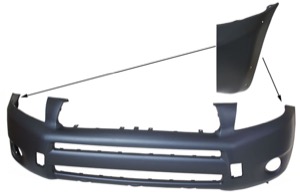 St�tf�ngare Fram Svart in the group Body parts / Body Parts / Bumpers / Bumper Cover at  Professional Parts Sweden AB (8179901)