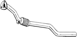 Avgasr�r in the group Exhaust parts / Exhaust muffler & kits at  Professional Parts Sweden AB (820-167)