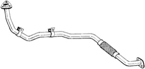 Avgasr�r in the group Exhaust parts / Exhaust muffler & kits at  Professional Parts Sweden AB (888-405)