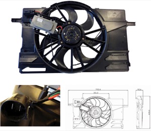 Flakt kylare enkelflakt in the group  at  Professional Parts Sweden AB (90092601)